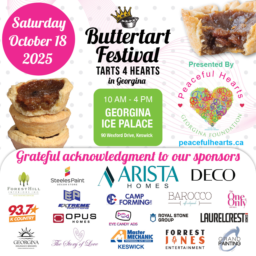 2025 Buttertart Festival in Georgina with Sponsors list
