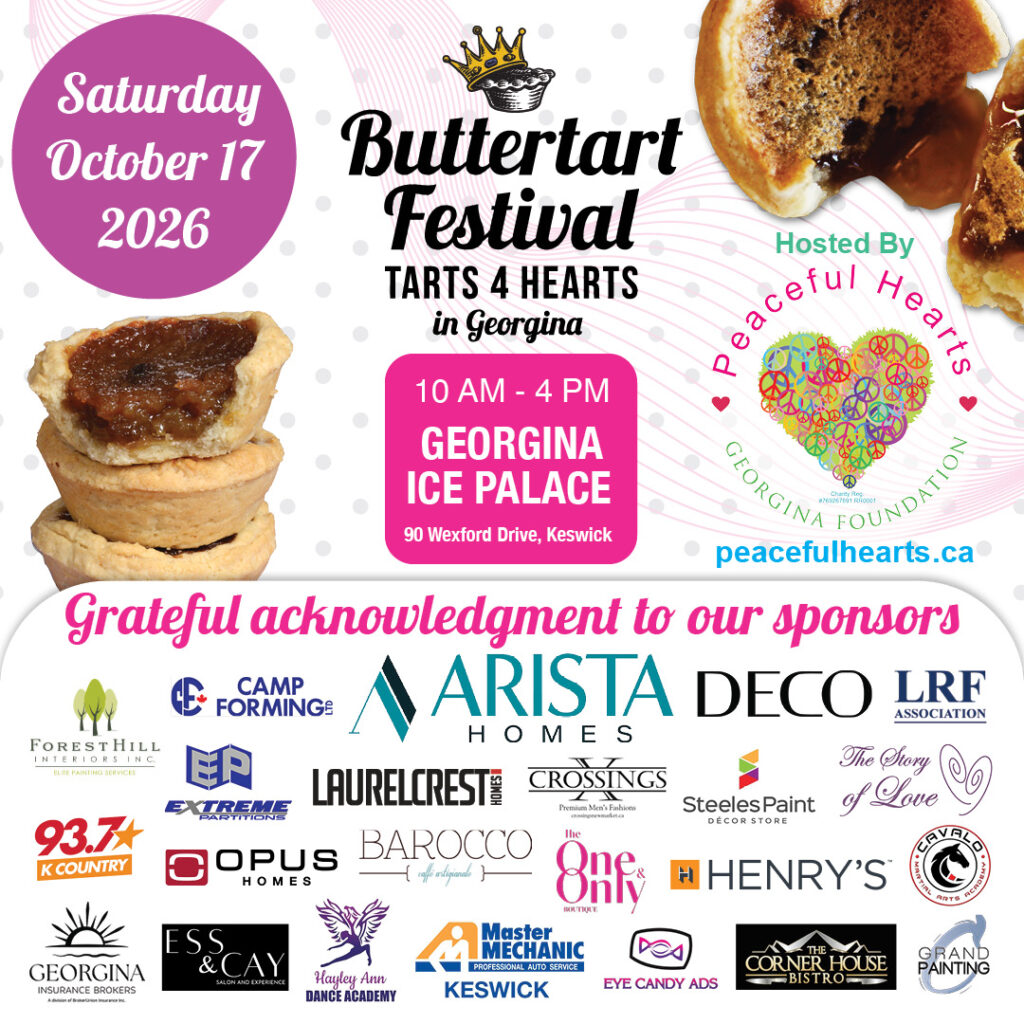2026 Buttertart Festival in Georgina with Thanks to Sponsors